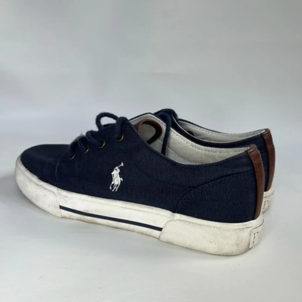 Polo‎ Ralph Lauren Shoes 992486/Hugo II Canvas upper Rubber W Fabric Sole Size 6